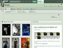 Tablet Screenshot of monyok.deviantart.com