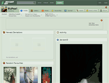 Tablet Screenshot of blupearl.deviantart.com