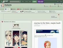 Tablet Screenshot of khallandra.deviantart.com
