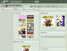 Tablet Screenshot of fullmetal-fighters.deviantart.com