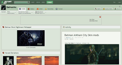 Desktop Screenshot of batmaninc.deviantart.com
