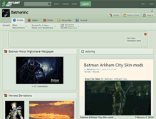 Tablet Screenshot of batmaninc.deviantart.com