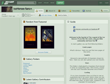 Tablet Screenshot of icehorses-fans.deviantart.com