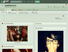 Tablet Screenshot of deadlybeauty32.deviantart.com