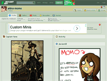 Tablet Screenshot of akino-momo.deviantart.com