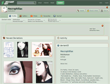 Tablet Screenshot of necrophiliax.deviantart.com