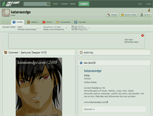 Tablet Screenshot of katanasedge.deviantart.com