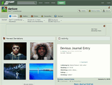 Tablet Screenshot of danluxe.deviantart.com