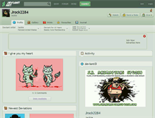 Tablet Screenshot of jrock2284.deviantart.com