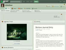 Tablet Screenshot of cyliondraw.deviantart.com
