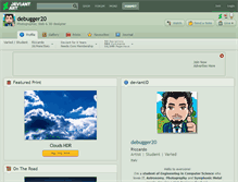 Tablet Screenshot of debugger20.deviantart.com