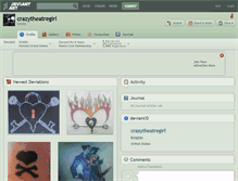 Tablet Screenshot of crazytheatregirl.deviantart.com