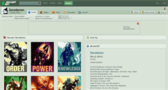 Desktop Screenshot of davedamon.deviantart.com
