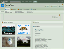Tablet Screenshot of flamingfishes.deviantart.com