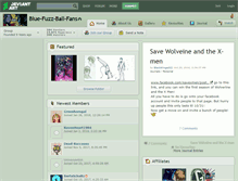 Tablet Screenshot of blue-fuzz-ball-fans.deviantart.com