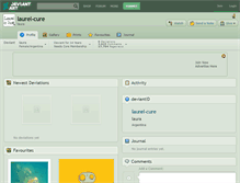 Tablet Screenshot of laurel-cure.deviantart.com