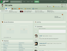 Tablet Screenshot of fell--larka.deviantart.com