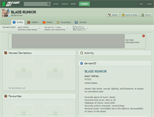 Tablet Screenshot of blade-runn3r.deviantart.com