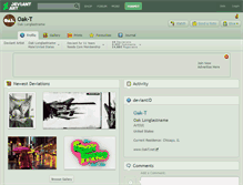 Tablet Screenshot of oak-t.deviantart.com