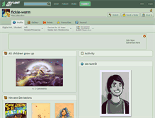 Tablet Screenshot of fickle-worm.deviantart.com