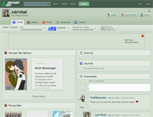 Tablet Screenshot of jubi10tail.deviantart.com