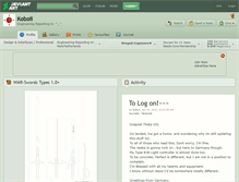 Tablet Screenshot of koboii.deviantart.com