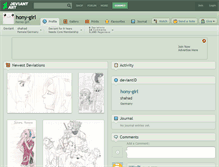 Tablet Screenshot of hony-girl.deviantart.com