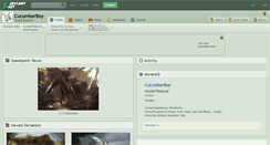Desktop Screenshot of cucumberboy.deviantart.com