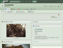 Tablet Screenshot of cucumberboy.deviantart.com