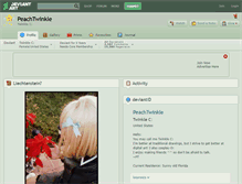 Tablet Screenshot of peachtwinkle.deviantart.com
