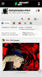 Mobile Screenshot of metalshadown64.deviantart.com