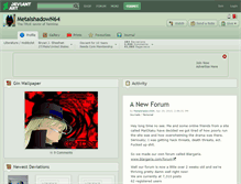 Tablet Screenshot of metalshadown64.deviantart.com