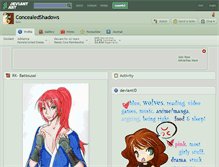 Tablet Screenshot of concealedshadows.deviantart.com