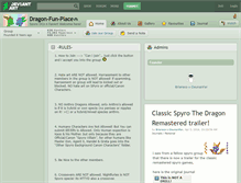 Tablet Screenshot of dragon-fun-place.deviantart.com