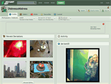 Tablet Screenshot of distressxmistress.deviantart.com