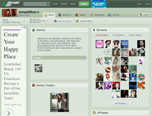 Tablet Screenshot of annamilton.deviantart.com
