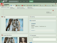 Tablet Screenshot of linearts.deviantart.com