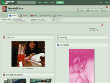 Tablet Screenshot of melodelicious.deviantart.com