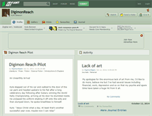 Tablet Screenshot of digimonreach.deviantart.com