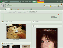 Tablet Screenshot of hippyhappy.deviantart.com