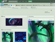 Tablet Screenshot of aocom.deviantart.com