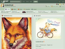 Tablet Screenshot of goldendruid.deviantart.com