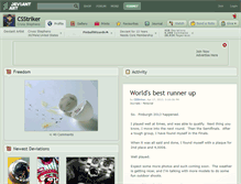 Tablet Screenshot of csstriker.deviantart.com