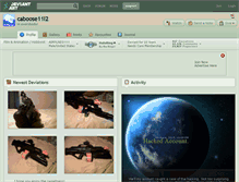 Tablet Screenshot of caboose11l2.deviantart.com