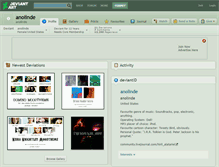 Tablet Screenshot of anolinde.deviantart.com