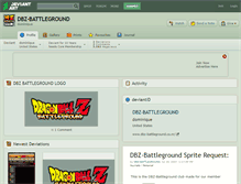 Tablet Screenshot of dbz-battleground.deviantart.com