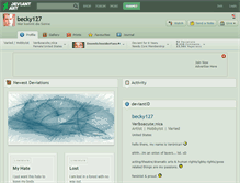 Tablet Screenshot of becky127.deviantart.com
