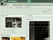 Tablet Screenshot of cyfral.deviantart.com