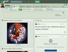 Tablet Screenshot of anthan.deviantart.com