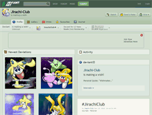 Tablet Screenshot of jirachi-club.deviantart.com